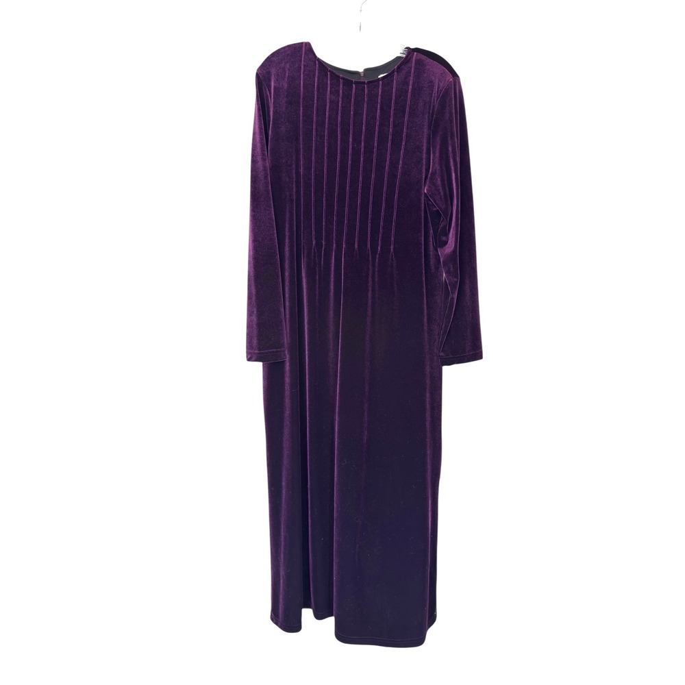 K.C. Spencer Maxi Dress Vintage Purple Vamp Velvet‎ Witchy Whimsigoth Size 14